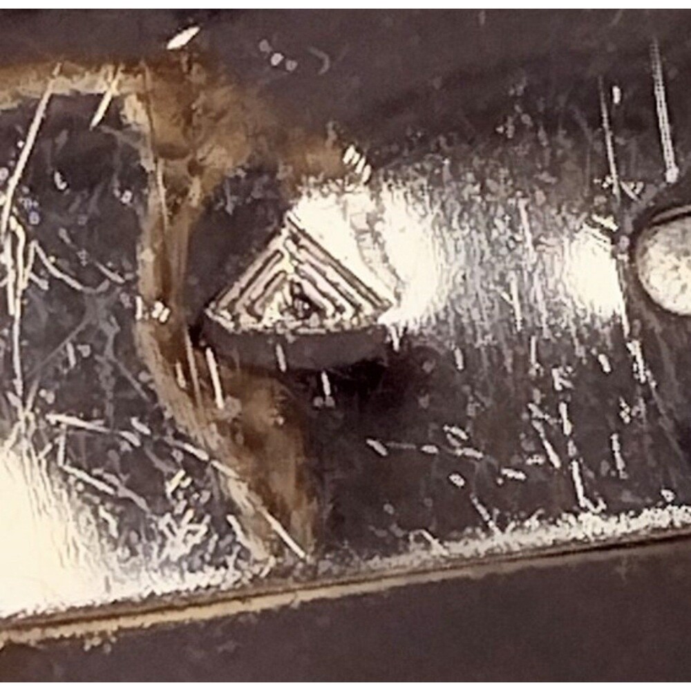 14k Gold Plated Embossed Hinged Bangle Bracelet Hallmarked 61g - Picture 8 of 10